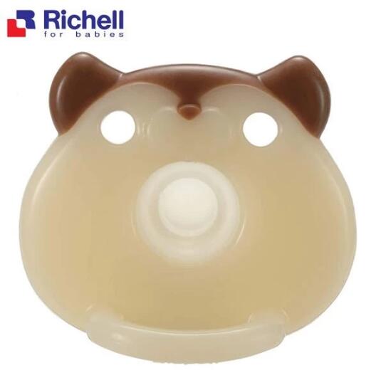 日本Richell 全矽膠安撫奶嘴連收納盒(0-3個月)-松鼠 – Baby Hands