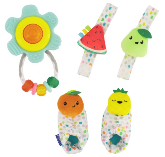 美國 infantino 寶寶搖鈴禮盒  (1套5件)