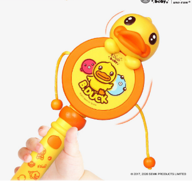 B.Duck 燈光音樂手搖撥浪鼓