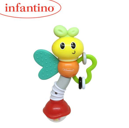 美國 infantino 小飛蟲搖鈴牙膠