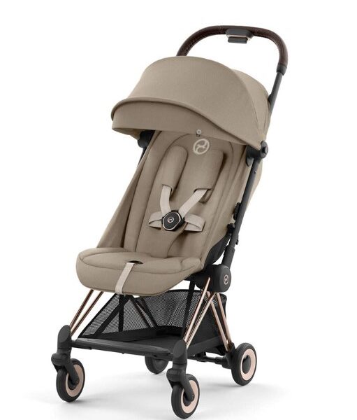 德國Cybex – Coya嬰兒車(玫瑰金框)/杏色
