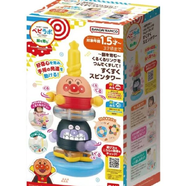 Anpanman 麵包超人 堆疊拆解 成長旋轉塔