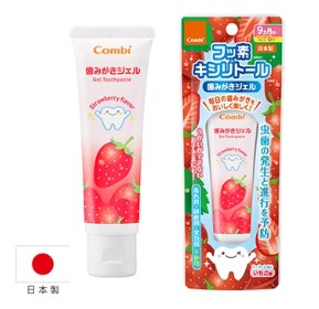日本 Combi Teteo幼童牙膏 草莓味