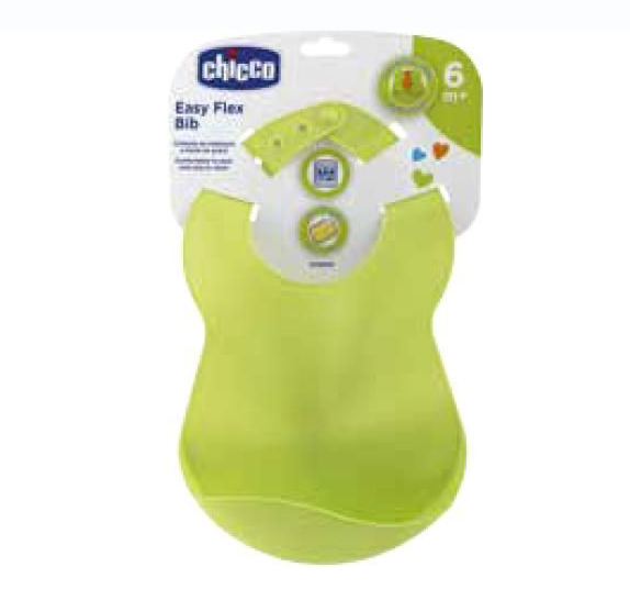Chicco 軟膠口水肩6m+