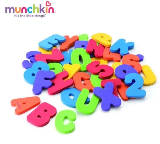 美國 Munchkin 浴室字母數字貼貼樂