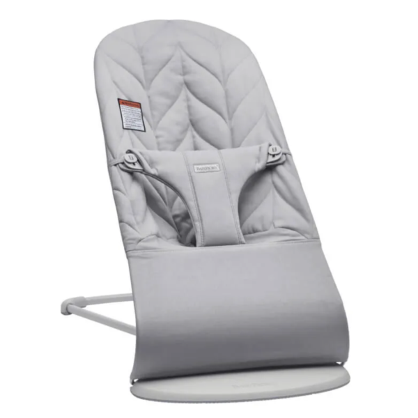 BabyBjorn Bouncer Bliss - Woven, Petal Quilt - Light Grey