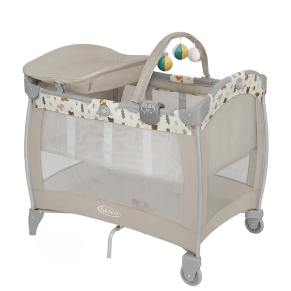 GRACO CONTOUR® ELECTRA 嬰幼兒安撫遊戲床連更換台 - 自然足印