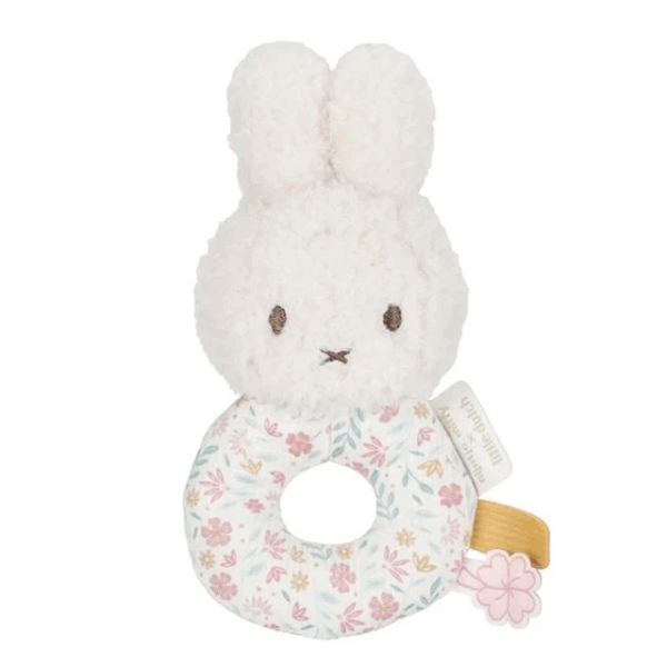 Tiamo 嬰兒布質搖鈴/ Miffy 幸運粉紅