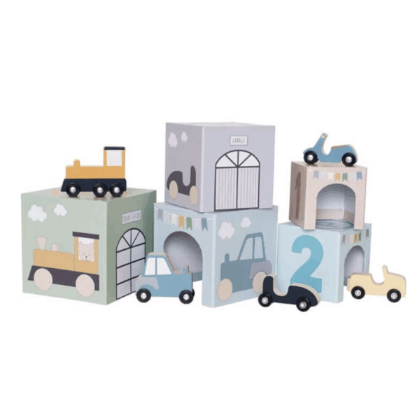 Jabadabado Stacking Cubes - Vehicles