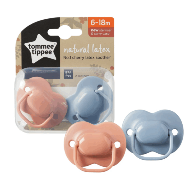 Tommee Tippee 天然乳膠奶嘴6-18個月(2個裝)
