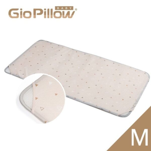 GIO 二合一超透氣有機棉床墊 M (三角米色)