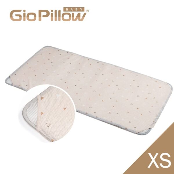 GIO 二合一超透氣有機棉床墊 XS (三角米色)