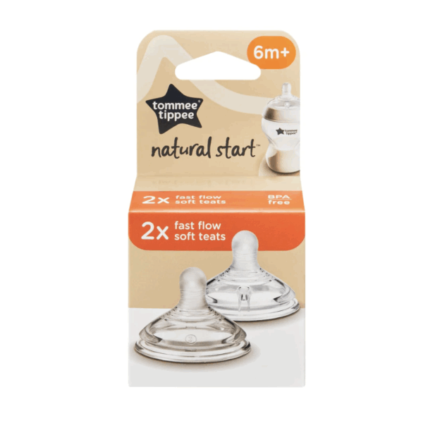 Tommee Tippee  Natural Start 超柔軟奶嘴 -快流量