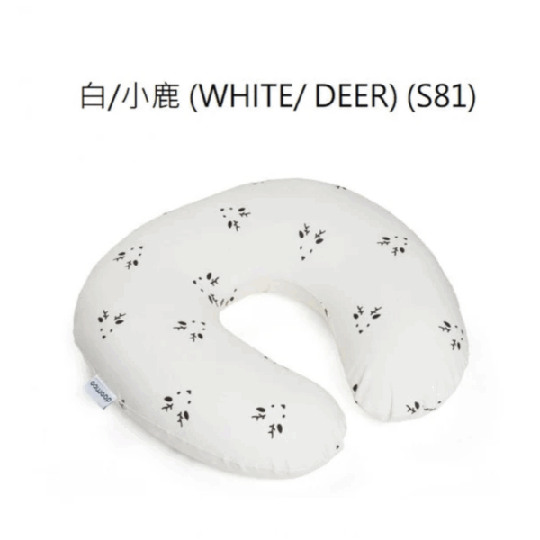 DOOMOO SOFTY 有機棉多功能細抱枕-白/小鹿 (WHITE/ DEER)