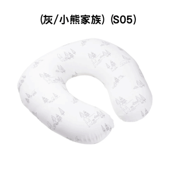DOOMOO SOFTY 有機棉多功能細抱枕 (灰/小熊家族）