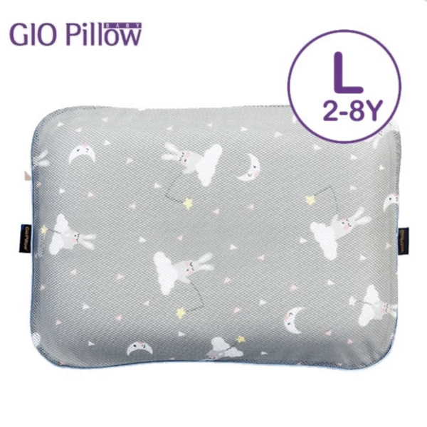 Gio Pillow 超透氣護頭型 嬰兒枕頭-L碼 (晚安兔兔)