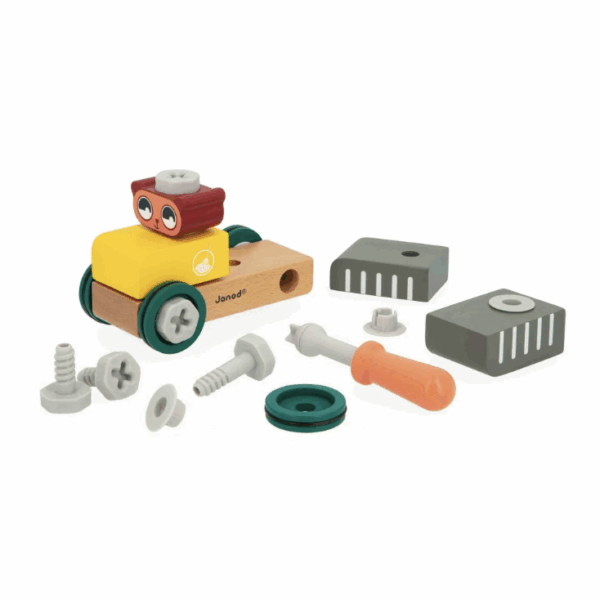Janod- Brico'Kids組裝系列 - DIY 熊熊車