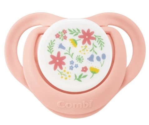日本Combi 睡眠安撫奶嘴(連防塵蓋)-S碼 花束
