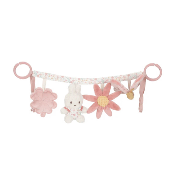 Miffy Little Dutch 兔子米菲嬰兒車毛絨玩具掛飾 - 幸運粉紅