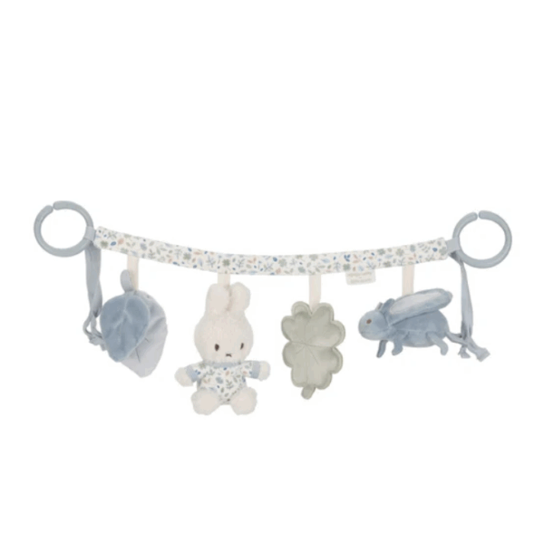 Miffy Little Dutch 兔子米菲嬰兒車毛絨玩具掛飾 - 幸運藍