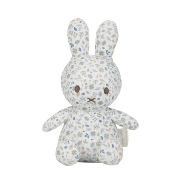 Miffy Little Dutch 兔子米菲滿版印花坐姿毛绒玩具 - 20CM 幸運藍