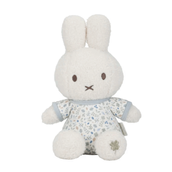 Miffy Little dutch 兔子米菲印花坐姿毛绒玩具連內置小鈴鐺 - 20CM 幸運藍