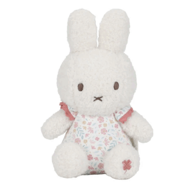 Miffy Little dutch 兔子米菲印花坐姿毛绒玩具連內置小鈴鐺 - 20CM 幸運粉紅