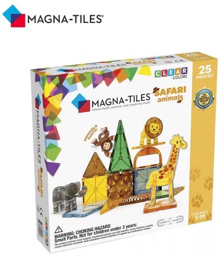 Magna-Tiles 磁力積木-野生動物 25片