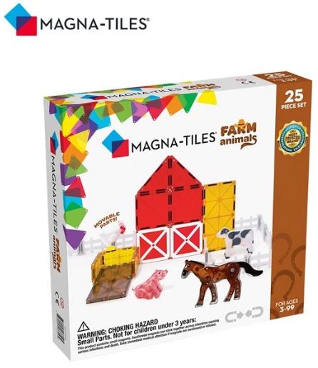 Magna-Tiles 磁力積木-農場動物 25片