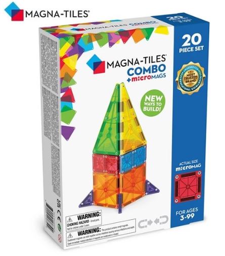 Magna-Tiles 磁力積木-MicroMAGS 組合套裝 20片