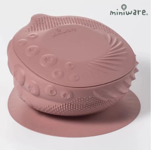 美國Miniware 五感寶貝鉑金矽膠碗 (莓果時光)