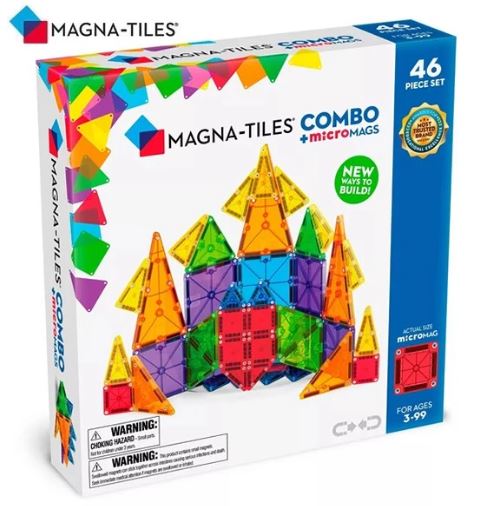 Magna-Tiles 磁力積木-MicroMAGS 組合套裝 46片