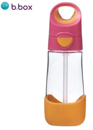 澳洲b.box Tritan 兒童吸管水樽-450ml Strawberry Shake