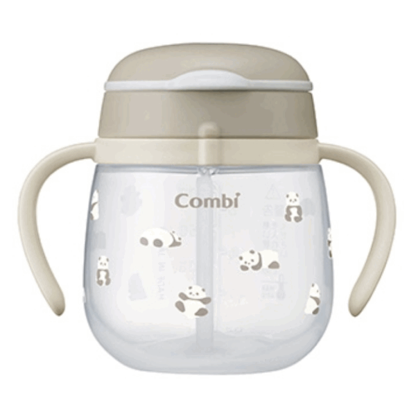 Combi - Lakumug Straw Mug 240 R (YG) 6m+ -百變熊貓