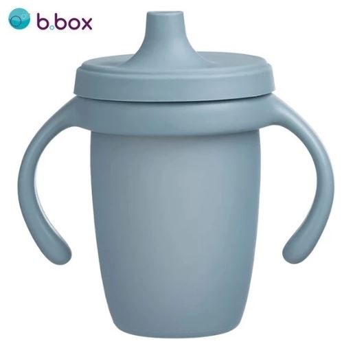 澳洲b.box 矽膠鴨嘴學飲杯/ 海洋藍 240ml
