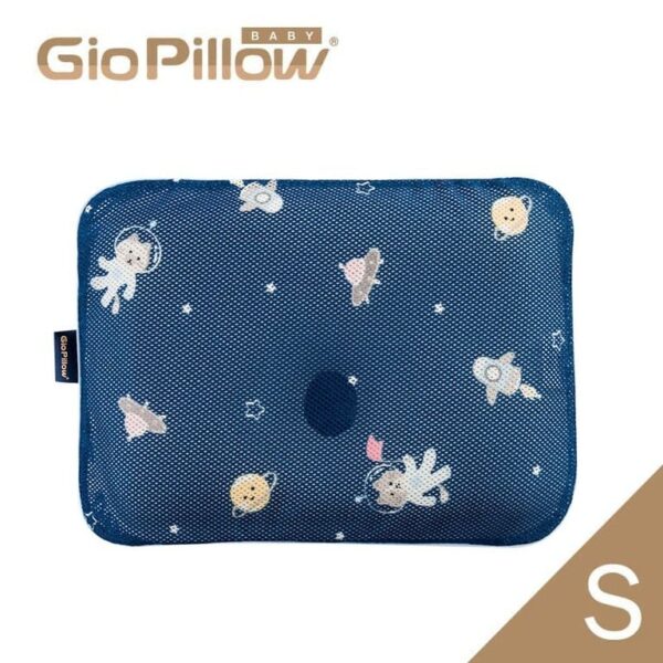 Gio Pillow 超透氣護頭型 嬰兒枕頭-S碼 (太空貓)