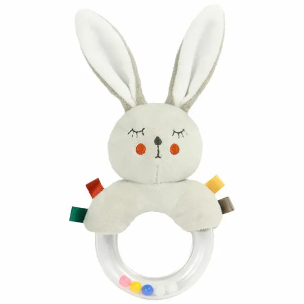 Ocean Baby聲響豆豆動物手搖鈴-觸覺小兔