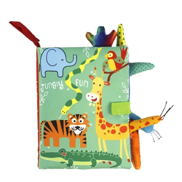 OceanBaby觸覺認知尾巴布書-動物森林