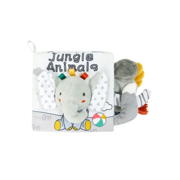 OceanBaby英文單字立體布書-觸覺小象