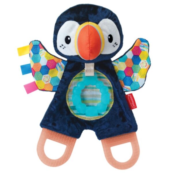 Infantino 可愛牙膠布偶 海鸚鵡