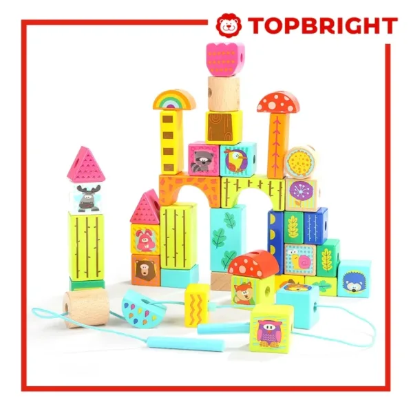 TOPBRIGHT 森林動物創意積木組合