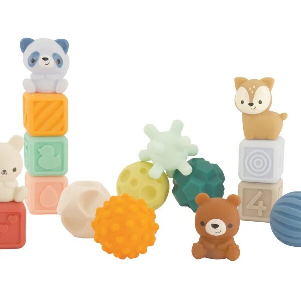 美國 infantino 多種質感玩偶套裝