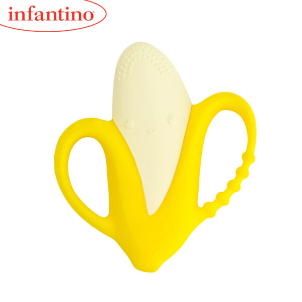 Infantino 香蕉 造型矽膠牙膠