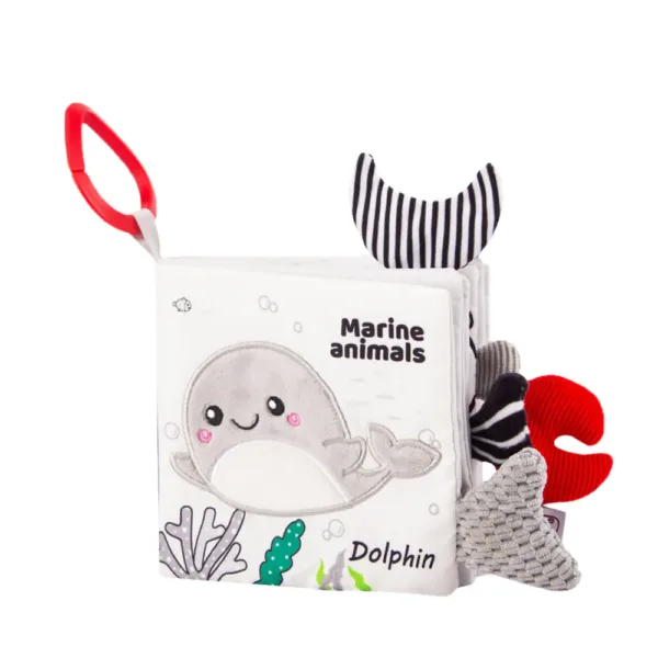 OceanBaby黑白布書-海底生物世界