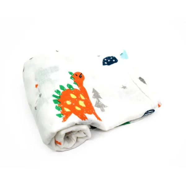 OceanBaby多功能紗布包巾-恐龍部落