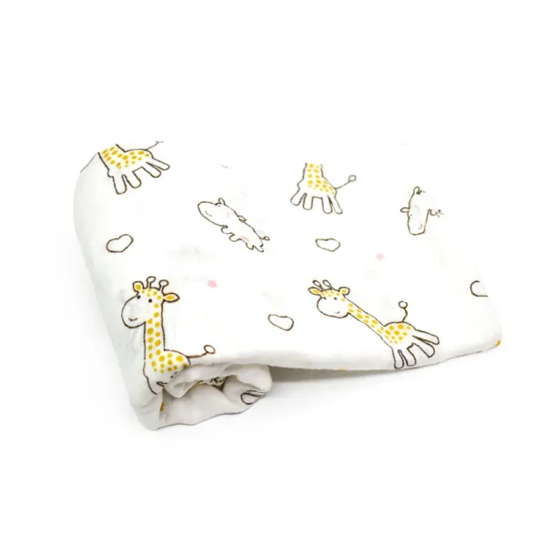 OceanBaby多功能紗布包巾-愛心長頸鹿