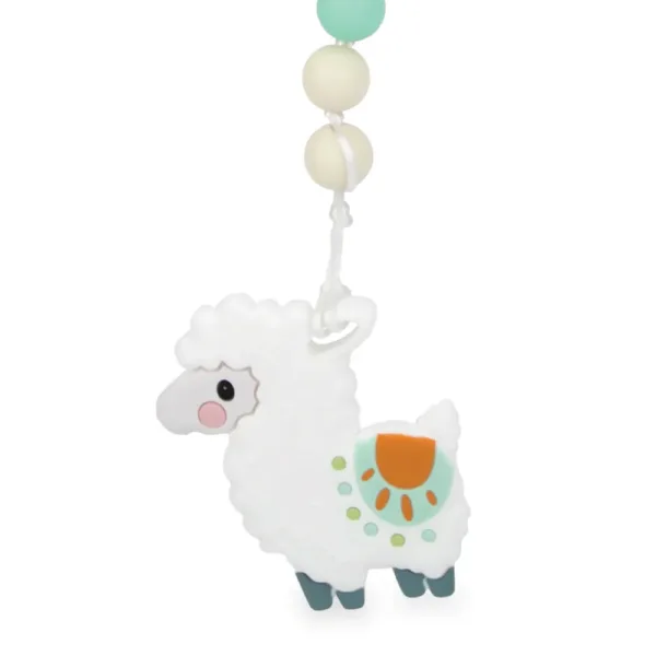 Nuby 可愛動物牙膠附有奶嘴鍊 - 草泥馬/樹熊