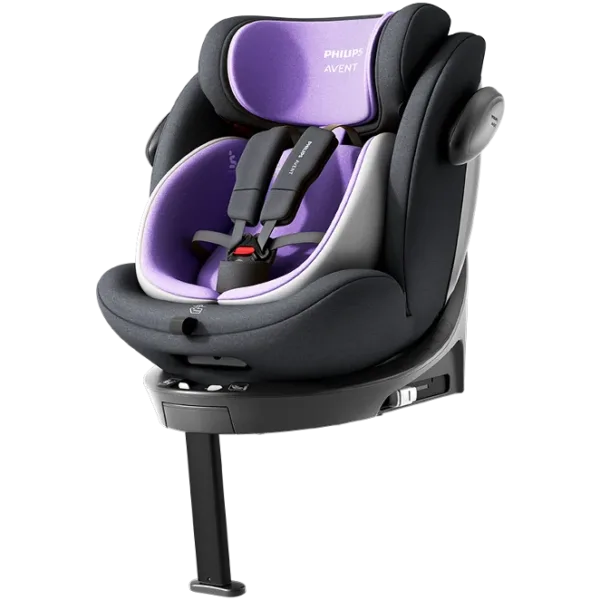 Philips Avent 嬰幼兒汽車安全座椅 ALBA PLUS｜0到12歲｜ISOFIX接口｜i-Size標準|Rugdy Gruad專利防側撞模塊 (夜紫色)
