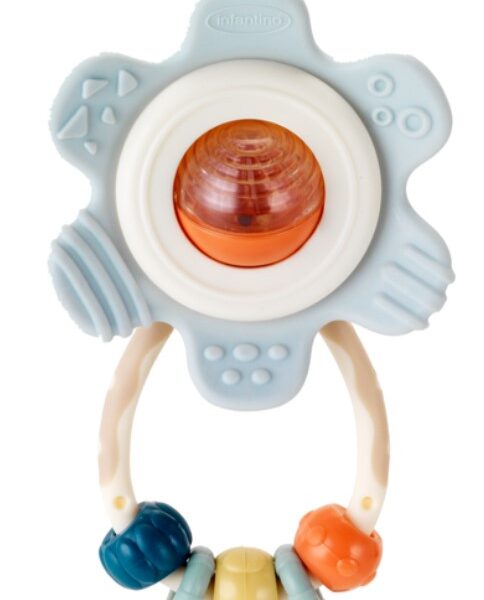 Infantino 花型搖搖牙膠 (軟色系)