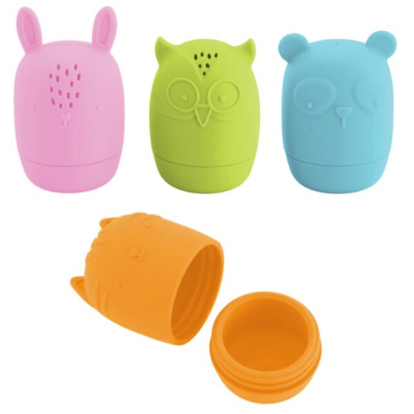 Infantino  易潔柔軟矽膠浴室玩偶